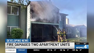 Fire damages two apartment units