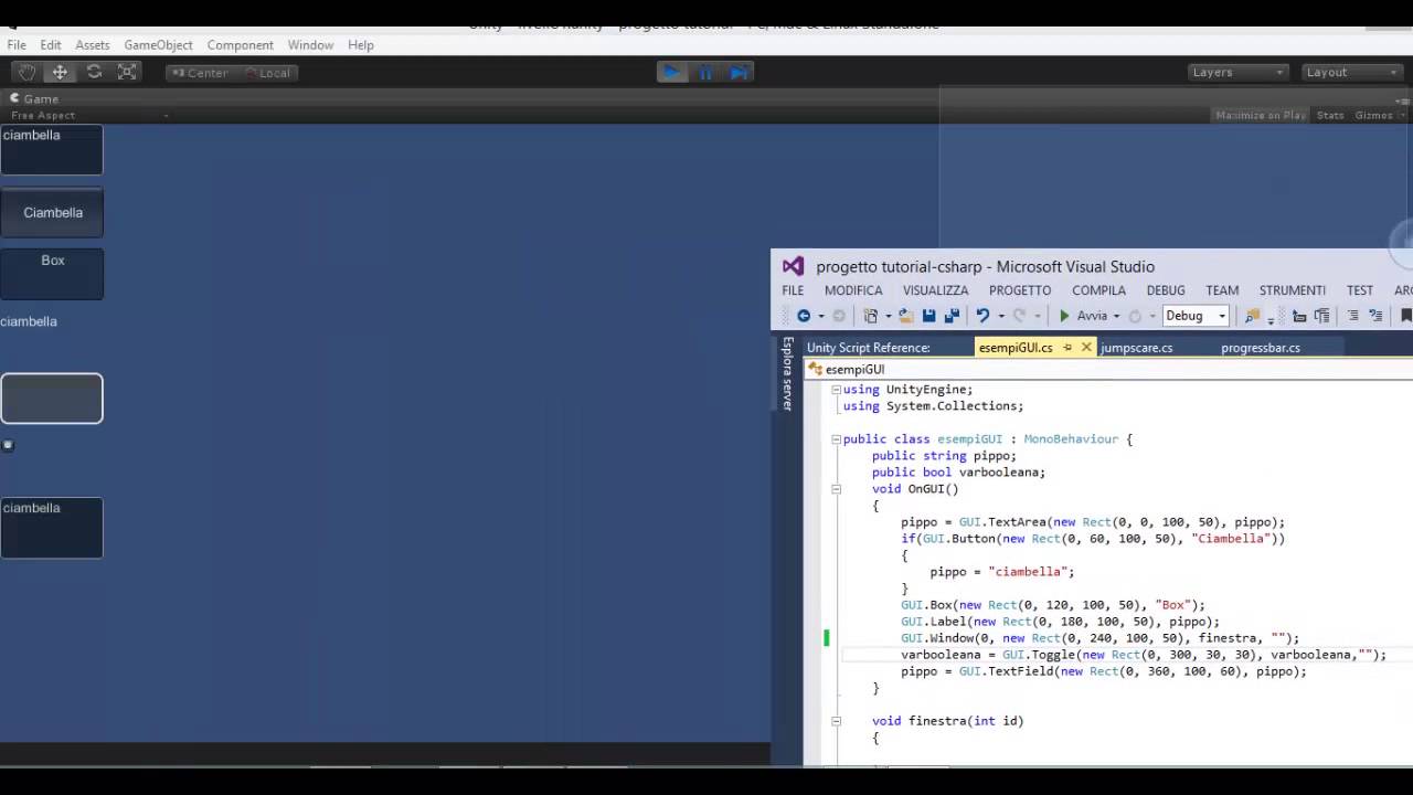 Unity3D Tutorial #26 - Come creare l'interfaccia grafica - parte 1 - Timewasted3rd