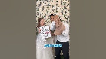 Husband Unveils His Face to His Wife for the First Time 😳‼️ #shorts