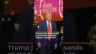 Trump honours Charlie Kirk as ‘martyr for American freedom’ at memorial | AJ #shorts