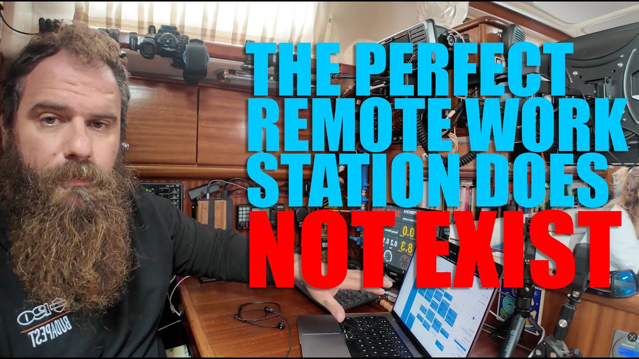 ⁣I build the ultimate remote work station on a sailboat