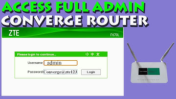 HOW TO ACCESS FULL ADMIN ON CONVERGE ROUTER  (ZTE F670L)