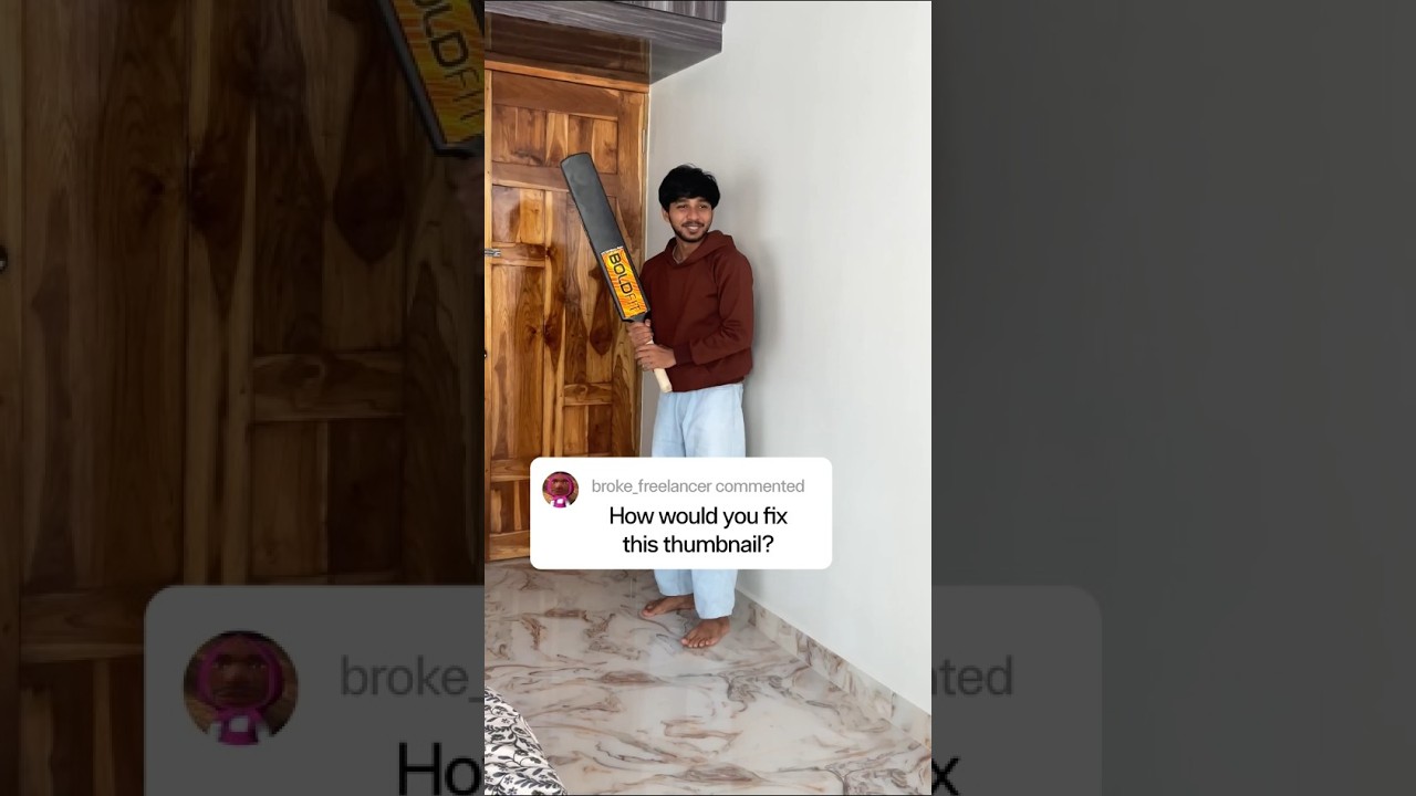 How would you Fix this Thumbnail? Part 1