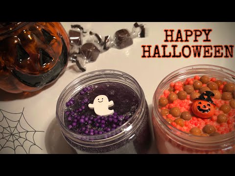 【ASMR】?ハロウィンスライム?【音フェチ】Helloween slime