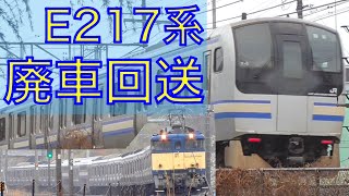 【これで最後？】E217系が長野へ廃車回送【Y5編成 2023/3/23】