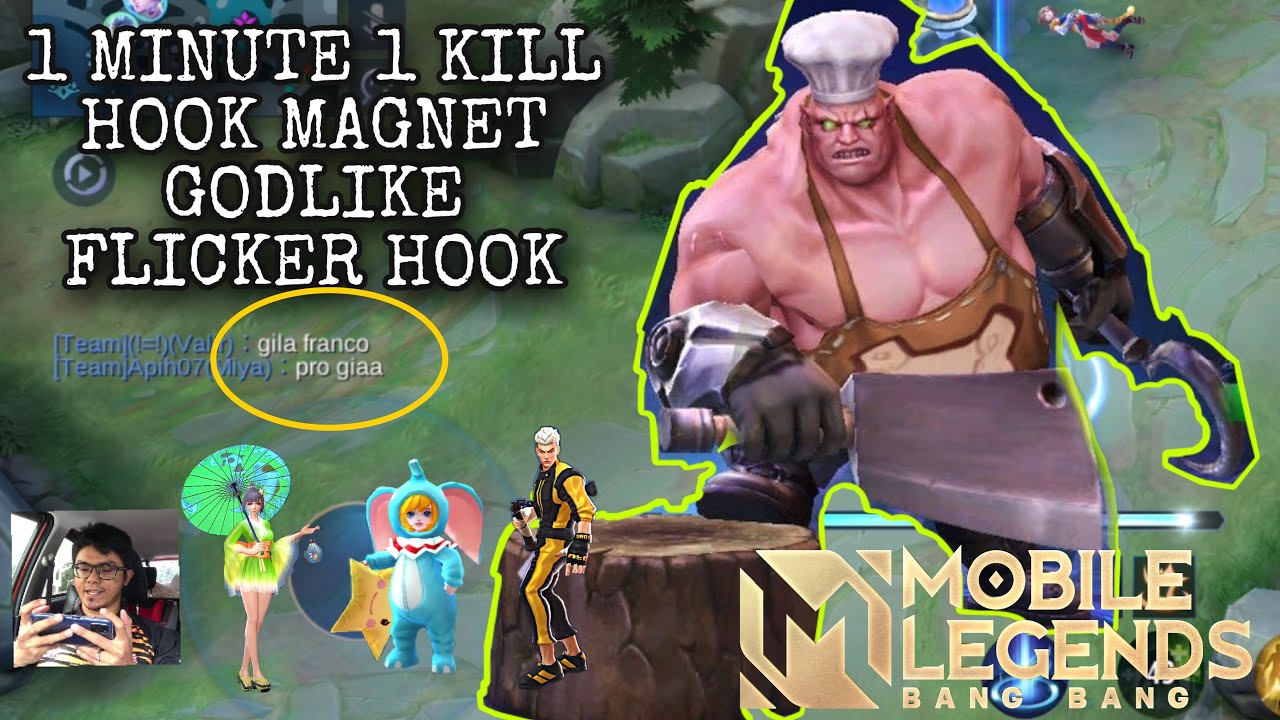 Franco 6 Minute GODLIKE || Hook Magnet Mobile Legends