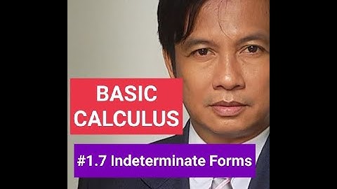 Indeterminate Forms (Basic Calculus, STEM)