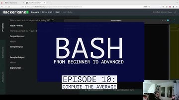 BASH from beginner to advanced: Solutions to Hackerrank Challenges - Episode 10: Compute Average