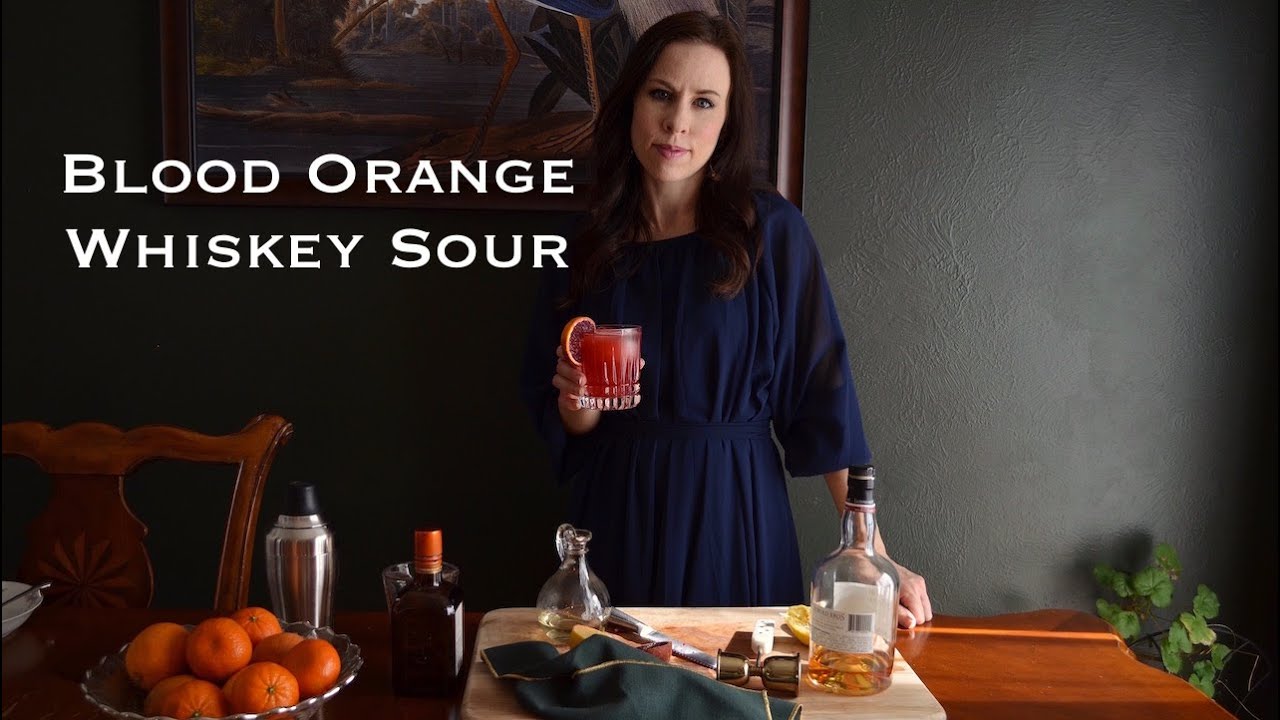 Blood Orange Whiskey Sour