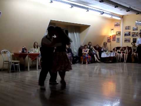 Sigrid Van Tilbeurgh & Roman Konyshev in Chelyabinsk. Buenos Tangos Club 2012-11-04. 2