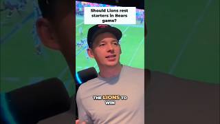Do the Lions empty the tank in or shut it down?  #DetroitLions #OnePride #LionsVsBears #Week18