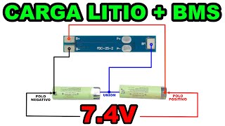 cargar 2 o mas BATERIAS DE LITIO con un modulo BMS