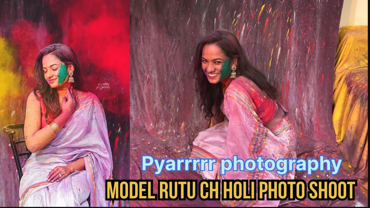 Model Rutu with Holi photo shoot 📸( comedy vlog ) YEDA_BK @Pyarrrrr ...