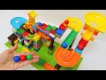 Marble Run Race ASMR ☆ Satisfying Building Blocks Original colorful course2