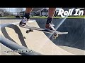 Learn to roll in over the coping in a bowl on a skateboard