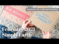 Simply Earth Unboxing February 2021: Essential Oil Subscription Box