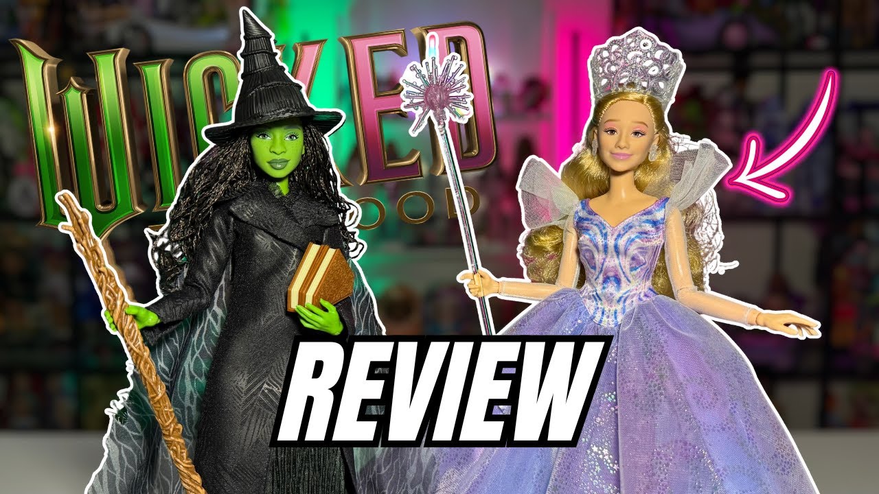 We Received Wicked FOR GOOD Merch! Deluxe Dolls Glinda and Elphaba Unboxing and Review!  💚🩷