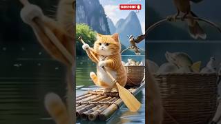 🐱 The cat's great adventure on a boat! | Funny Cat Boat Ride | Cute Cat Shorts
