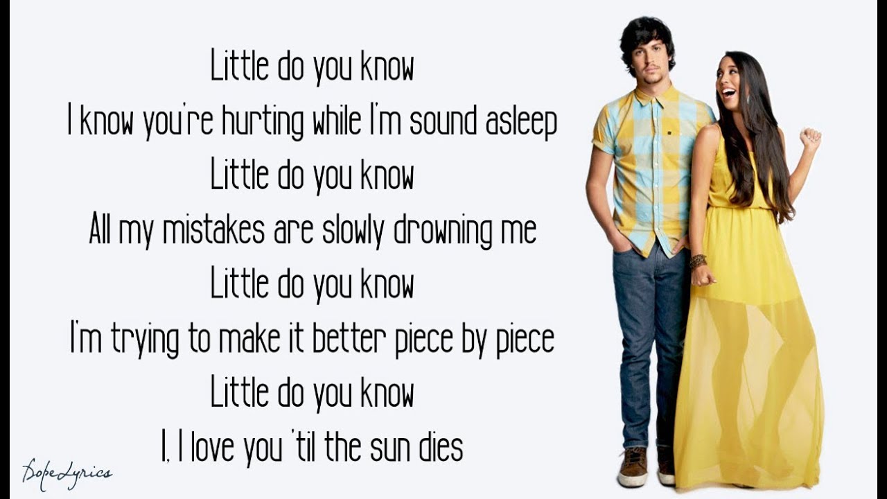 Alex & Sierra - Little Do You Know (Lyrics) 🎵 - YouTube