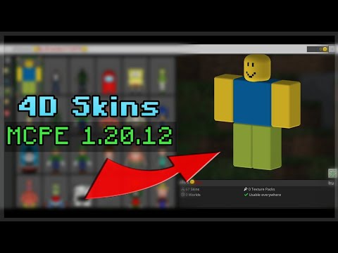 4D/5D Skin Pack for Minecraft PE 1.20.12 | Working on Servers | Android, iOS & PC