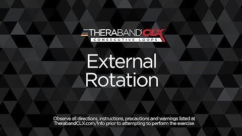 External Rotation Exercise with the TheraBand® CLX™