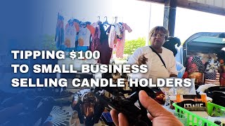 Surprise for small business owner selling candle holders