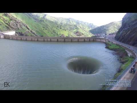 Lake Berryessa is 3.5' OVER the Glory Hole Spillway 4K HD Drone Report - Lake Berryessa News 2-21-17