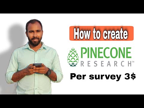 How to create Pinecone Research account || Minimum survey 3$ ||