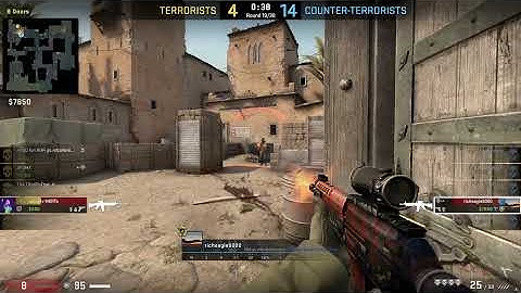 CSGO Dust2 [ACE! 5 Kills] [1v4] [Clutch] [Rush kills] [MP7 SG553] [02/02/2019]