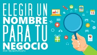 Sala Enjuague bucal Convertir ELEGIR EL NOMBRE PARA TU NEGOCIO - YouTube