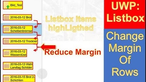 UWP Listbox: change the distance between rows