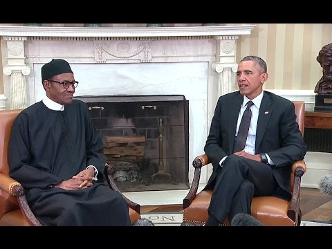 The President Meets with the President of Nigeria