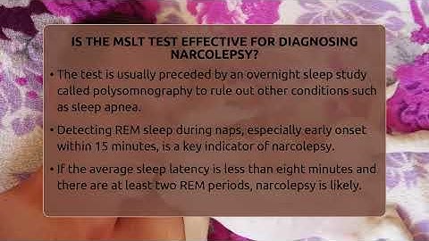 Is The MSLT Test Effective For Diagnosing Narcolepsy? - Sleep Apnea Support Network