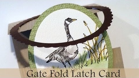 Gate Fold Latch Card