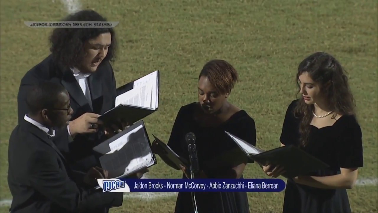 eastern university EFSC Students Sing National Anthem