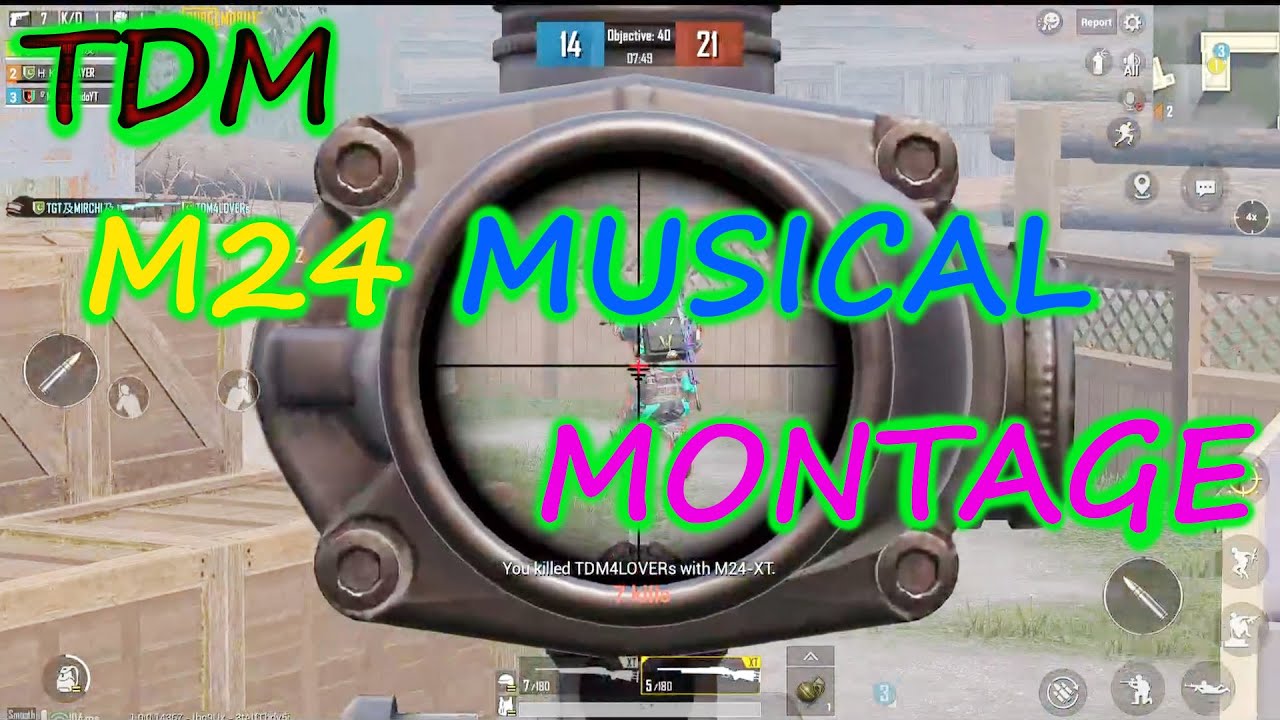 TDM M24 SNIPING MONTAGE| M24 MONTAGE |M24 ONLY IN TDM| PUBG SNIPER ...