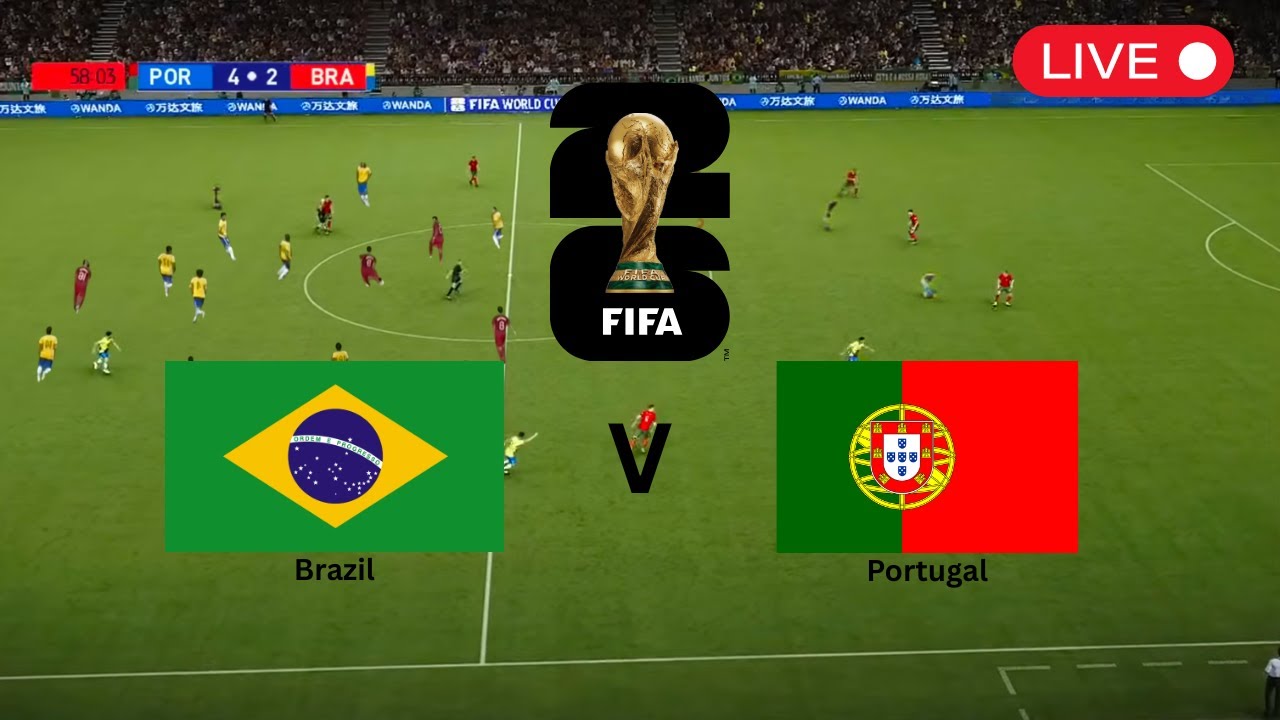 [LIVE] Brazil vs Portugal FIFA World Cup 26 Full Match - eFootball PES 21 Simulation