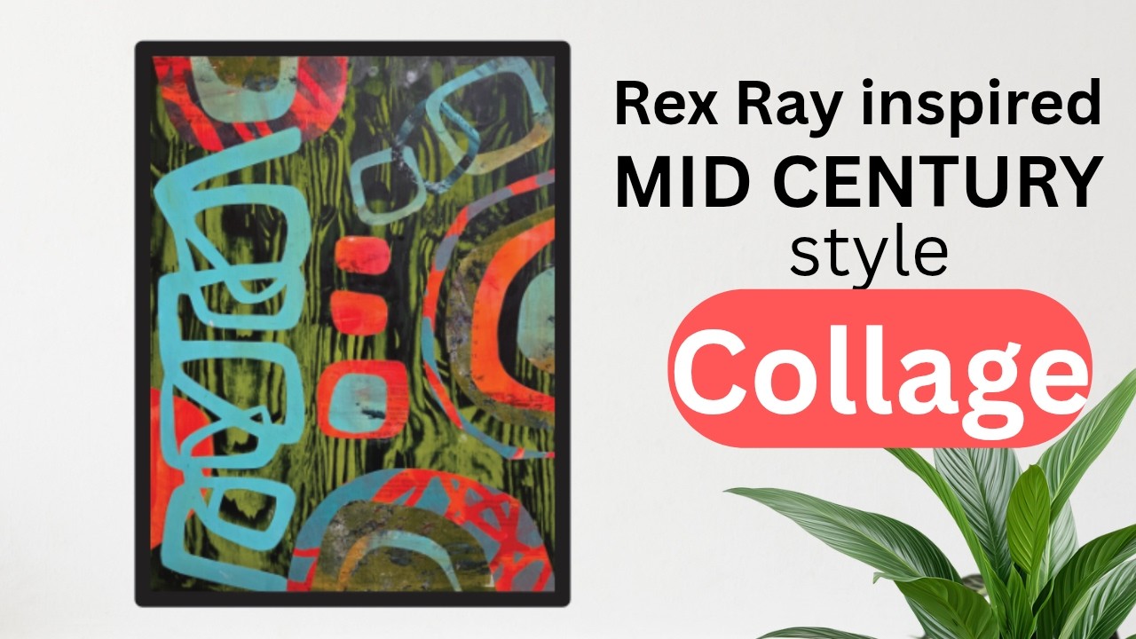 Rex Ray レックス・レイ コラージュ 樹脂パネル アート Rex Ray | Mid