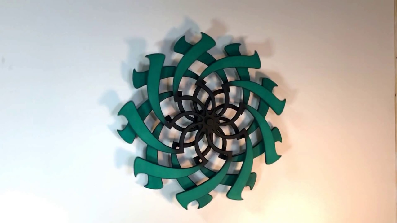 Lotus Hand Spun Kinetic Sculpture // Malachite + Chocolate video thumbnail