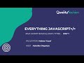 Javascript Basics Day1 || Data Types, Araay