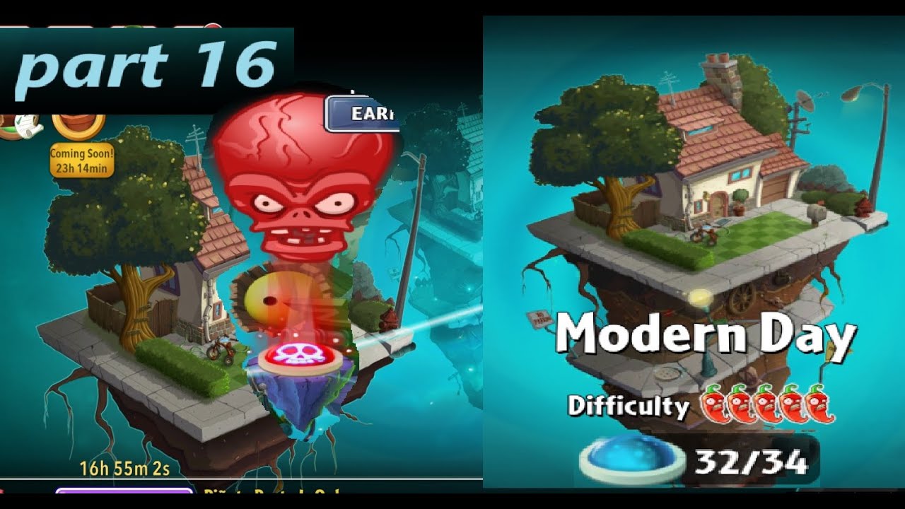 PLANTS VS ZOMBIES 2 - MODERN DAY - PART 16 - DAY 31 - DAY 32 DR ZOMBOSS ...
