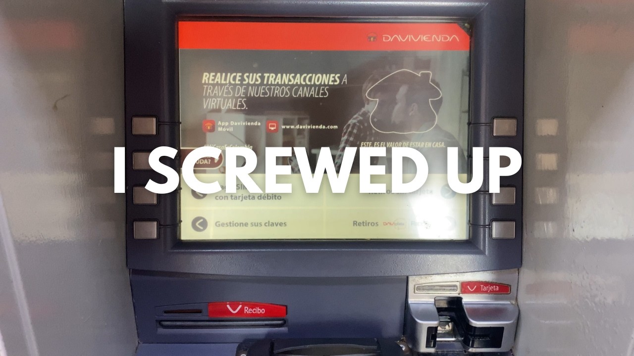 How to use the ATM in Colombia (Important tip at the end) - Colombia travel series