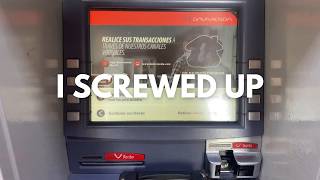 How to use the ATM in Colombia (Important tip at the end) - Colombia travel series
