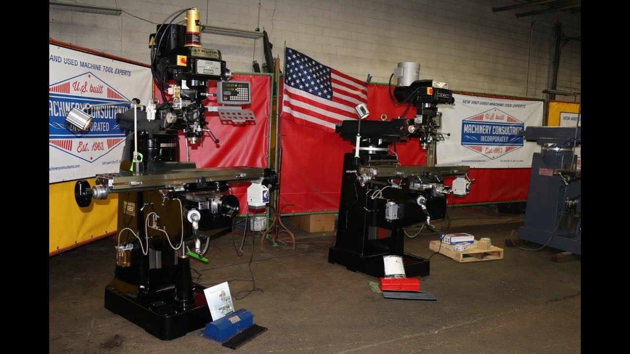 Atrump Manual Knee Milling Machine ~ Model: K2VS Mill w/ Options Brand-New on floor in Utah Whse.