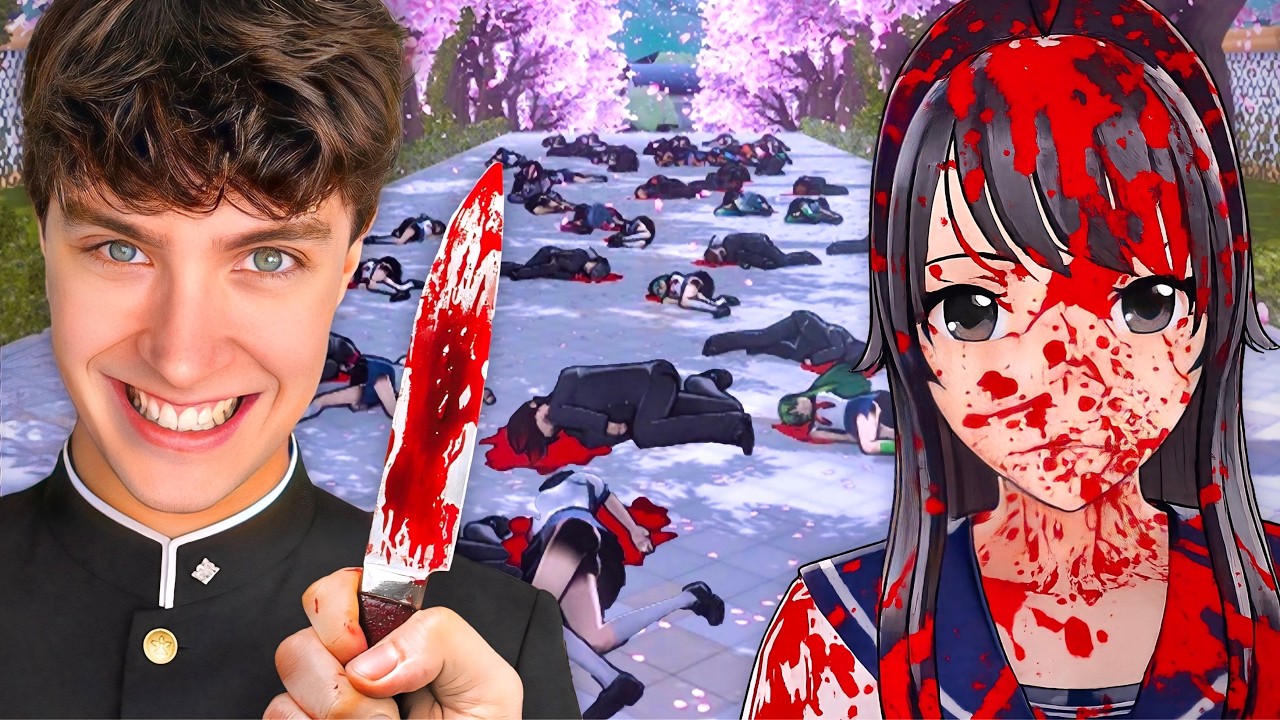 MATO A TODO EL COLEGIO | Yandere Simulator