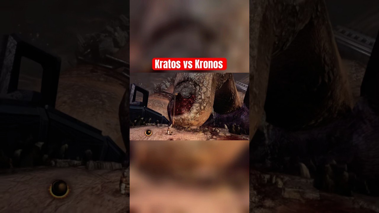 Kratos vs Kronos fight in 