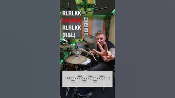 EASY to learn COOL drum fill!! #drummer #drumlessons #drumfill