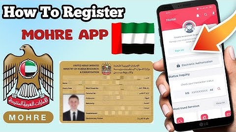 How Create Mohre App Account From Mobile Uae 2024 Mohre App Registration | Mohre App Sign Up