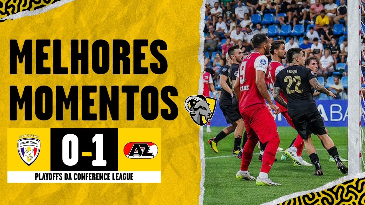 ⁣MELHORES MOMENTOS | FC SANTA COLOMA 0 X 1 AZ ALKMAAR | PLAYOFFS CONFERENCE LEAGUE