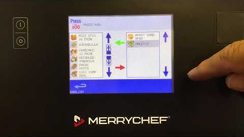 Editing the Press & Go Icon, Merrychef high speed oven